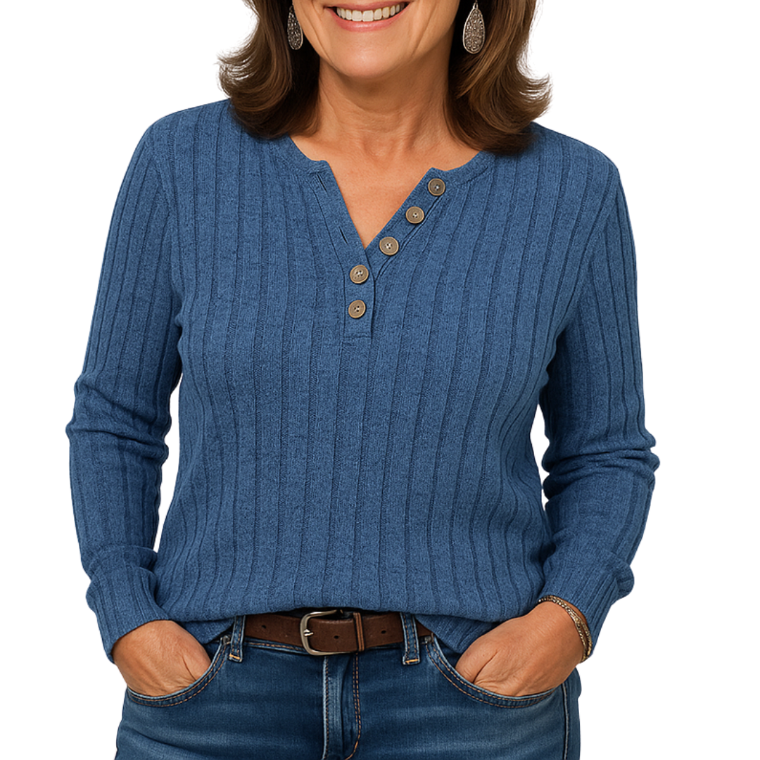 CHARLIE | Elegant Texturerad Knit Top