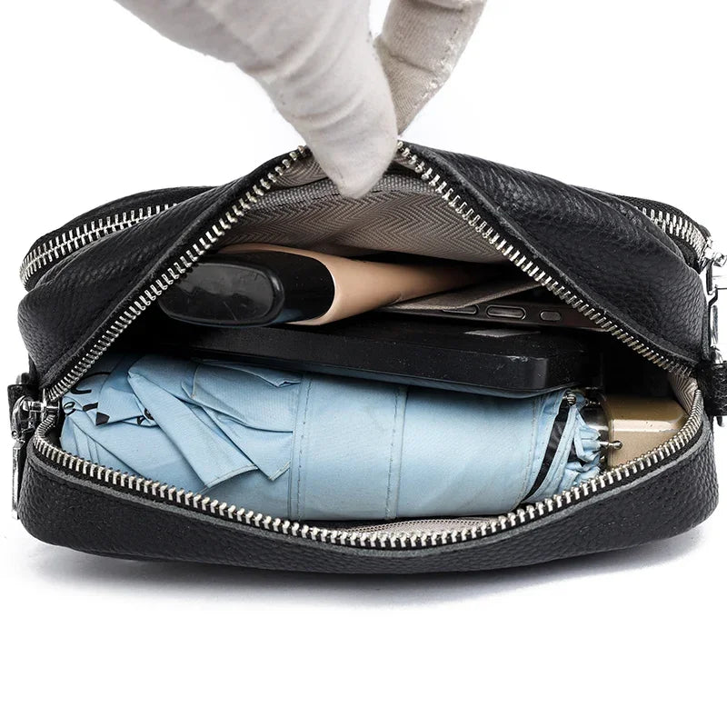 Talia™| Finskt Läder Axelväska