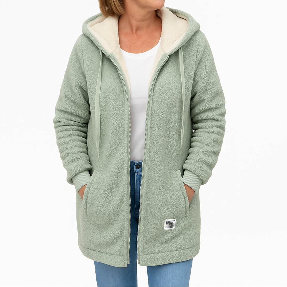 Birgitta | Dam fleecejacka – Elegans och värme i ett