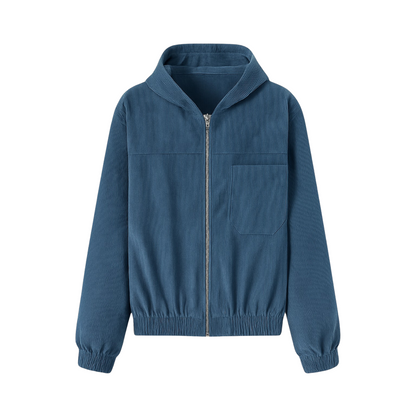 Caroline™ |  Cordjacka med dragkedja