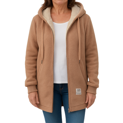 Birgitta | Dam fleecejacka – Elegans och värme i ett